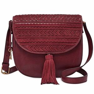 Fossil Deep Red Crossbody Bag
